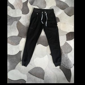 FIGS Black Zamora Joggers XXS/P scrub pants